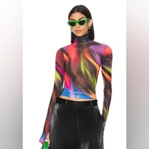 ISO AFRM Zadie Metaverse Mesh Top